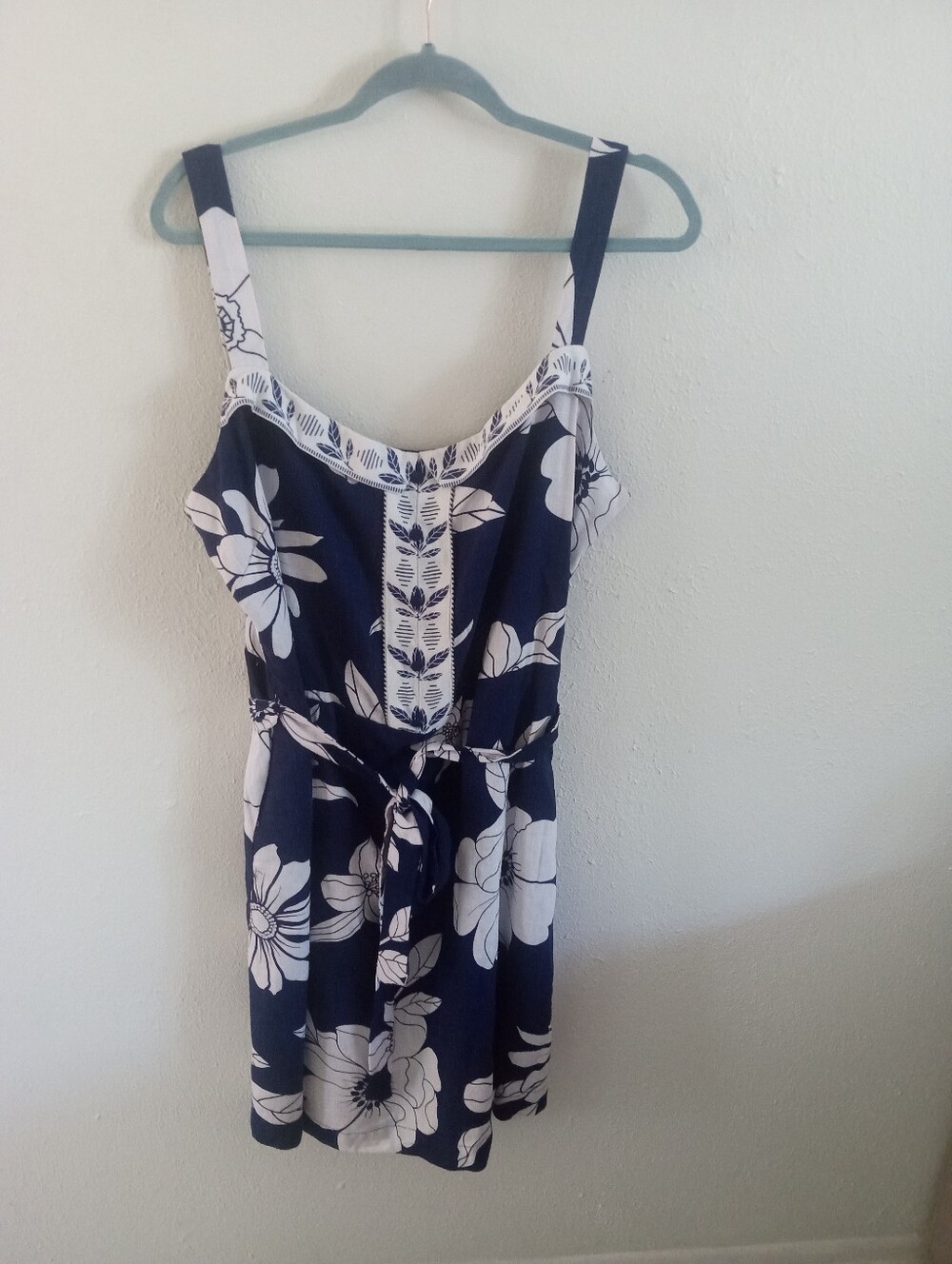 DRAPER JAMES Tie Waist Tropical Print Sun Dress | XXL - Picture 7 of 9